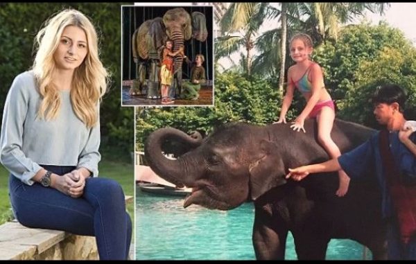 当年只有8岁的英国女孩安珀‧欧文（Amber Owen）在2004年南亚大海啸中，因得到一头大象的相救得以奇迹逃生。