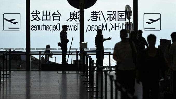 北京国际机场的旅客