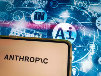 Anthropic标志与人工智能插图