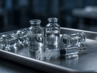 疫苗瓶与注射器示意图