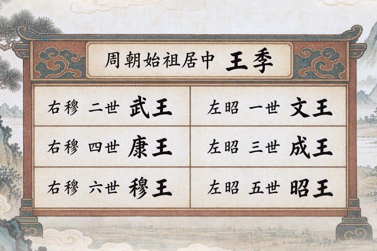 昭穆制度示意图