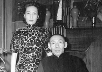 孟小冬与丈夫杜月笙